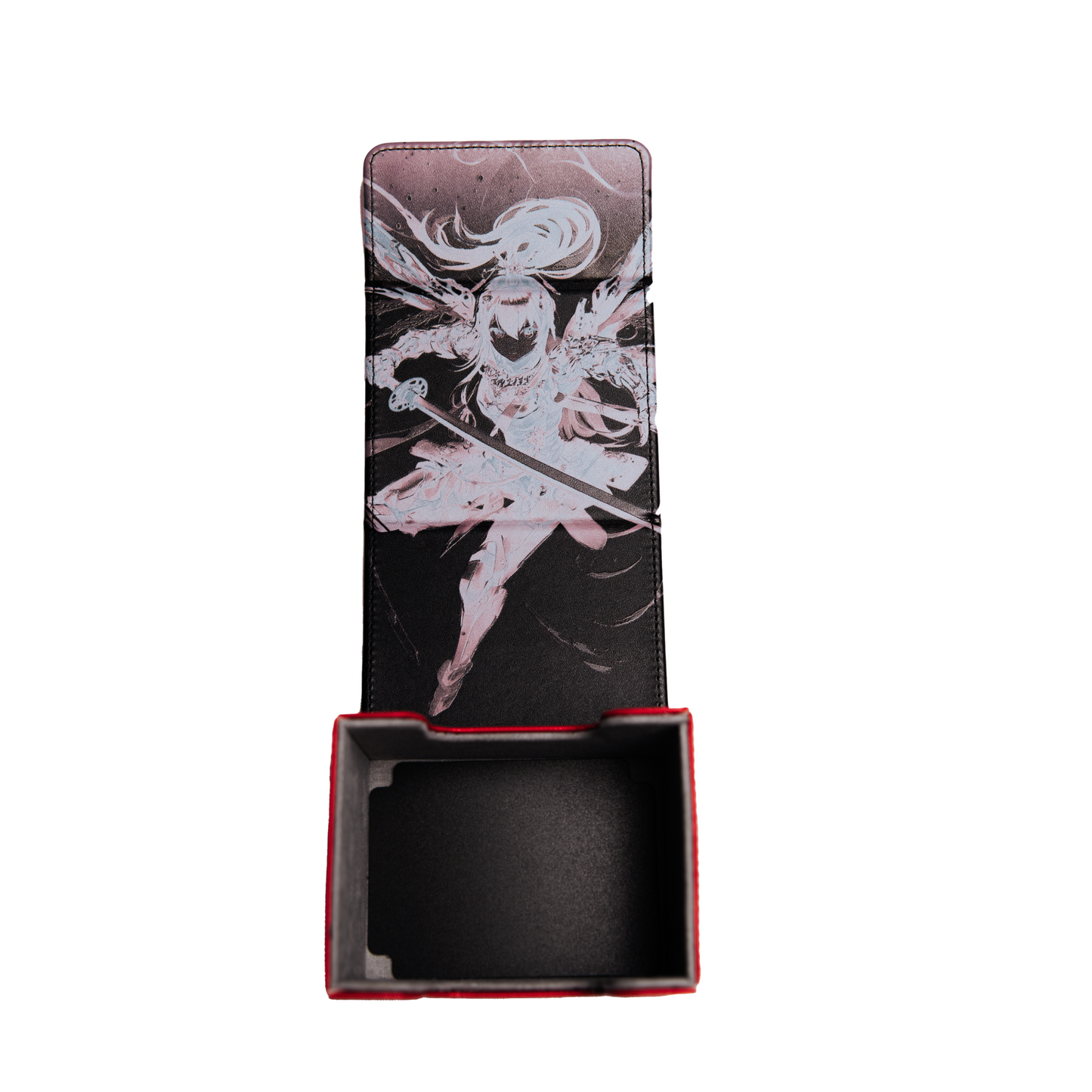 Red Premium TCG Deck Box inside